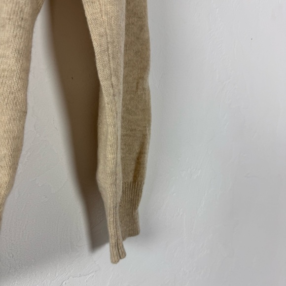 J Crew‎ Sweater Pullover Sweatshirt Knit Top Oatmeal Heather Marled Tan Beige - Picture 4 of 6